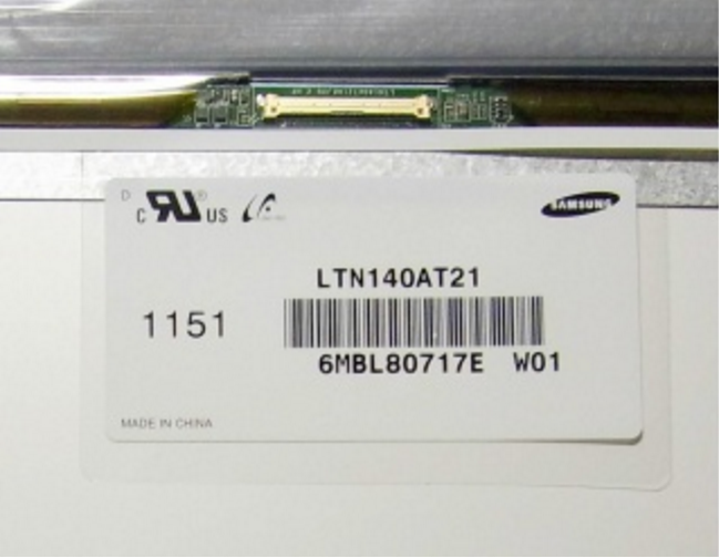 Original LTN140AT21-W01 SAMSUNG Screen Panel 14.0" 1366x768 LTN140AT21-W01 LCD Display